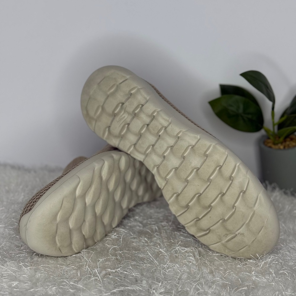 Skechers GOwalk Max Tan Mesh Slip On Sneakers Shoes Women's Size 9 - Picture 7 of 9